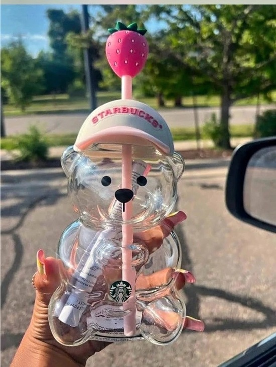 Starbucks Other - Starbucks Bearista Bear Cold Cup Strawberry Bear Cold Cup NWT
